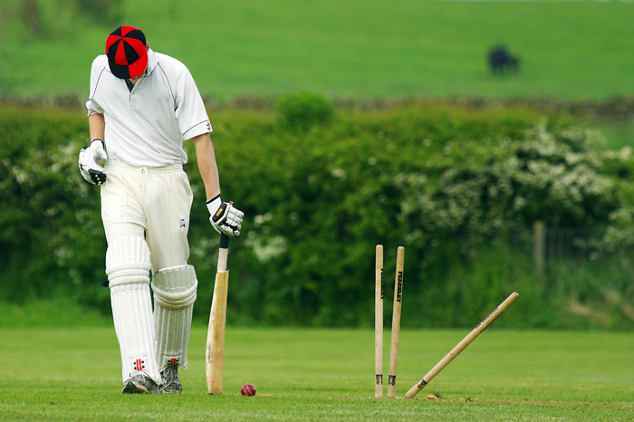 cricket bowled